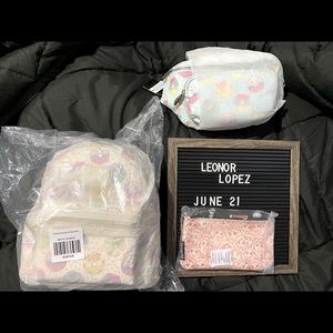 Donuts Loungefly and Fanny pack with pouch